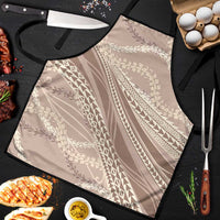 Polynesian Puakeniken Pikake Twisted Lei Apron Beige - Polynesian Pride