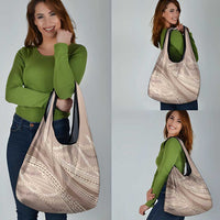 Polynesian Puakeniken Pikake Twisted Lei Grocery Bag Beige - Polynesian Pride