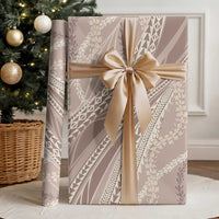 Polynesian Puakeniken Pikake Twisted Lei Wrapping Paper Beige LT7 - Polynesian Pride