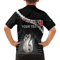 Personalised New Zealand Maori Family Matching Tank Maxi Dress and Hawaiian Shirt Manaia Mix Koru LT7 - Polynesian Pride