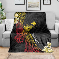 Personalized Papua New Guinea Blanket Kundu Drum Carving Motifs LT7 - Polynesian Pride