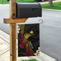 Personalized Papua New Guinea Garden Flag Kundu Drum Carving Motifs LT7 - Polynesian Pride