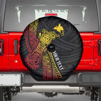 Personalized Papua New Guinea Spare Tire Cover Kundu Drum Carving Motifs LT7 - Polynesian Pride