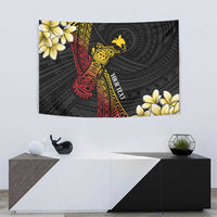 Personalized Papua New Guinea Tapestry Kundu Drum Carving Motifs