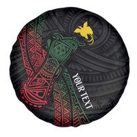 Personalized Papua New Guinea Spare Tire Cover Kundu Drum Motifs - Sepik Colors LT7 - Polynesian Pride
