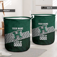 Hawaii Rainbow Warriors Alumni Custom Laundry Basket Kanaka Arrows Tropical Vibes LT7 - Polynesian Pride