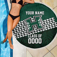 Hawaii Rainbow Warriors Alumni Custom Beach Blanket Kanaka Arrows Tropical Vibes LT7 - Polynesian Pride