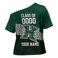 Hawaii Rainbow Warriors Alumni Custom Cross Shoulder Shirt Kanaka Arrows Tropical Vibes LT7 - Polynesian Pride