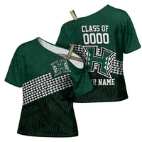 Hawaii Rainbow Warriors Alumni Custom Cross Shoulder Shirt Kanaka Arrows Tropical Vibes LT7 - Polynesian Pride