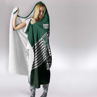 Hawaii Rainbow Warriors Alumni Custom Hooded Blanket Kanaka Arrows Tropical Vibes LT7 - Polynesian Pride