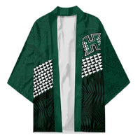 Hawaii Rainbow Warriors Alumni Custom Kimono Kanaka Arrows Tropical Vibes LT7 Unisex Green - Polynesian Pride