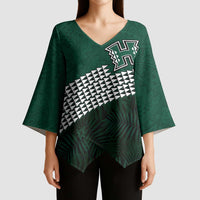 Hawaii Rainbow Warriors Alumni Custom Kimono Sleeve Blouse Kanaka Arrows Tropical Vibes LT7 - Polynesian Pride