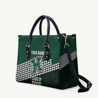 Hawaii Rainbow Warriors Alumni Custom Leather Bag Kanaka Arrows Tropical Vibes LT7 Green - Polynesian Pride