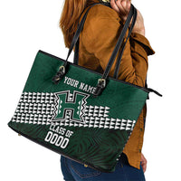 Hawaii Rainbow Warriors Alumni Custom Leather Tote Bag Kanaka Arrows Tropical Vibes LT7 - Polynesian Pride