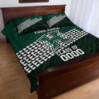 Hawaii Rainbow Warriors Alumni Custom Quilt Bed Set Kanaka Arrows Tropical Vibes LT7 - Polynesian Pride