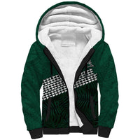 Hawaii Rainbow Warriors Alumni Custom Sherpa Hoodie Kanaka Arrows Tropical Vibes LT7 Unisex Green - Polynesian Pride