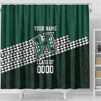 Hawaii Rainbow Warriors Alumni Custom Shower Curtain Kanaka Arrows Tropical Vibes LT7 - Polynesian Pride