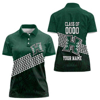 Hawaii Rainbow Warriors Alumni Custom Women Polo Shirt Kanaka Arrows Tropical Vibes LT7 - Polynesian Pride