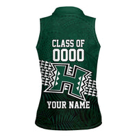 Hawaii Rainbow Warriors Alumni Custom Women Sleeveless Polo Shirt Kanaka Arrows Tropical Vibes LT7 - Polynesian Pride