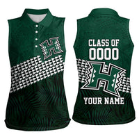 Hawaii Rainbow Warriors Alumni Custom Women Sleeveless Polo Shirt Kanaka Arrows Tropical Vibes LT7 - Polynesian Pride