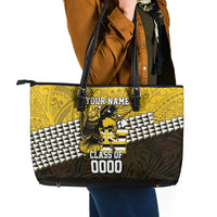 Hawaii Nanakuli High Alumni Custom Leather Tote Bag Kanaka Arrows Tropical Vibes LT7 - Polynesian Pride
