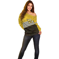 Hawaii Nanakuli High Alumni Custom Off Shoulder Sweater Kanaka Arrows Tropical Vibes LT7 - Polynesian Pride