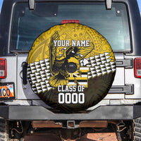 Hawaii Nanakuli High Alumni Custom Spare Tire Cover Kanaka Arrows Tropical Vibes LT7 Yellow Black - Polynesian Pride