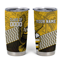 Hawaii Nanakuli High Alumni Custom Tumbler Cup Kanaka Arrows Tropical Vibes LT7 Yellow Black - Polynesian Pride