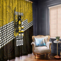 Hawaii Nanakuli High Alumni Custom Window Curtain Kanaka Arrows Tropical Vibes LT7 - Polynesian Pride