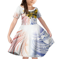 Philippines Independence Day Family Matching Mermaid Dress and Hawaiian Shirt Eagle Mix Filipino Flag Tribal Style