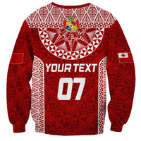 Personalised Tonga Rugby Sweatshirt Ikale Tahi Champions World Cup 2023 LT7