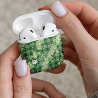 Green Palaka Hawaii Cowboy Christmas AirPods Case Paniolo Mix Maile Lei LT7 - Polynesian Pride