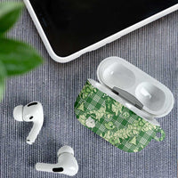 Green Palaka Hawaii Cowboy Christmas AirPods Case Paniolo Mix Maile Lei LT7 - Polynesian Pride