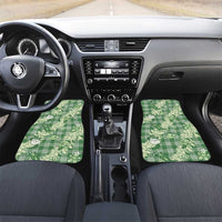 Green Palaka Hawaii Cowboy Christmas Car Mats Paniolo Mix Maile Lei - Polynesian Pride
