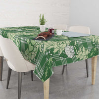 Green Palaka Hawaii Cowboy Christmas Tablecloth Paniolo Mix Maile Lei LT7 - Polynesian Pride