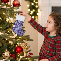 Purple Palaka Hawaii Cowboy Christmas Stocking Paniolo Mix Maile Lei - Polynesian Pride