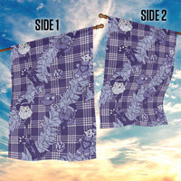 Purple Palaka Hawaii Cowboy Christmas Garden Flag Paniolo Mix Maile Lei - Polynesian Pride