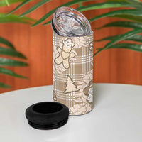 Khaki Palaka Hawaii Cowboy Christmas 4 in 1 Can Cooler Tumbler Paniolo Mix Maile Lei - Polynesian Pride