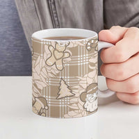 Khaki Palaka Hawaii Cowboy Christmas Ceramic Mug Paniolo Mix Maile Lei - Polynesian Pride