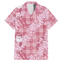 Pink Palaka Hawaii Cowboy Christmas Hawaiian Shirt Paniolo Mix Maile Lei - Polynesian Pride
