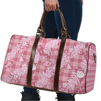 Pink Palaka Hawaii Cowboy Christmas Travel Bag Paniolo Mix Maile Lei - Polynesian Pride