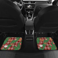Red Palaka Hawaii Cowboy Christmas Car Mats Paniolo Mix Maile Lei - Polynesian Pride