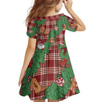 Red Palaka Hawaii Cowboy Christmas Family Matching Puletasi and Hawaiian Shirt Paniolo Mix Maile Lei - Polynesian Pride