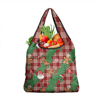 Red Palaka Hawaii Cowboy Christmas Grocery Bag Paniolo Mix Maile Lei LT7 1-pack One Size Red - Polynesian Pride