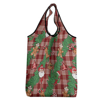 Red Palaka Hawaii Cowboy Christmas Grocery Bag Paniolo Mix Maile Lei LT7 - Polynesian Pride