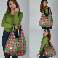 Red Palaka Hawaii Cowboy Christmas Grocery Bag Paniolo Mix Maile Lei LT7 - Polynesian Pride