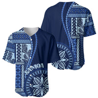 Samoa Siapo Motif Baseball Jersey Classic Style - Bue Ver LT7 - Polynesian Pride