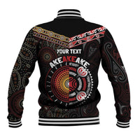 Aotearoa and Australia Indigenous Baseball Jacket Stand Together For Te Tiriti LT7 - Polynesian Pride