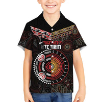 Aotearoa and Australia Indigenous Hawaiian Shirt Stand Together For Te Tiriti LT7 - Polynesian Pride