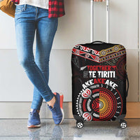 Aotearoa and Australia Indigenous Luggage Cover Stand Together For Te Tiriti
